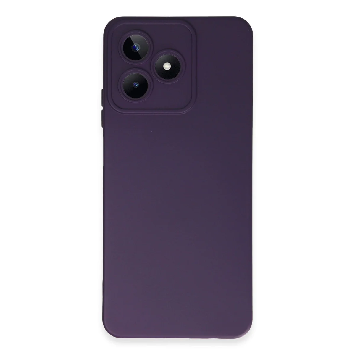 Realme C53 Kılıf Nano içi Kadife Silikon - Mor