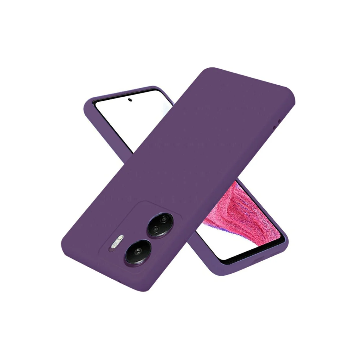 Redmi 13C Kılıf First Silikon - Mor