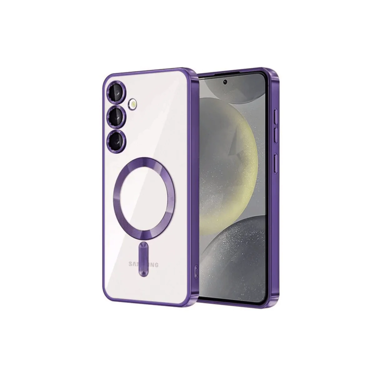 Galaxy S23 Kılıf Kross Magneticsafe Kapak - Mor