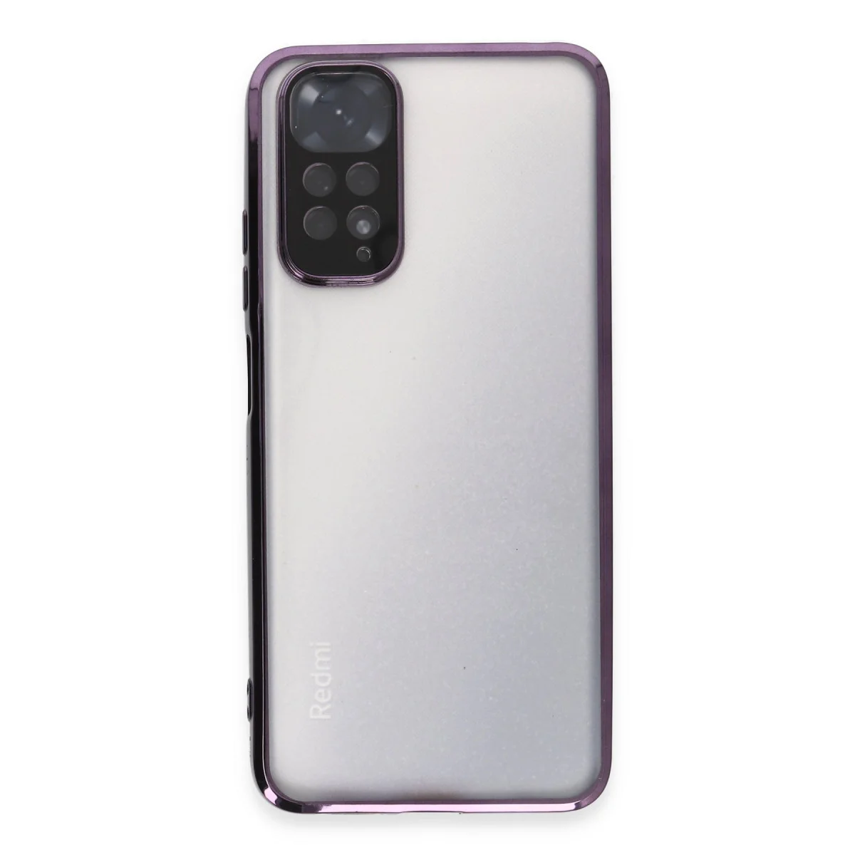 Redmi Note 11 Kılıf Razer Lensli Silikon - Mor