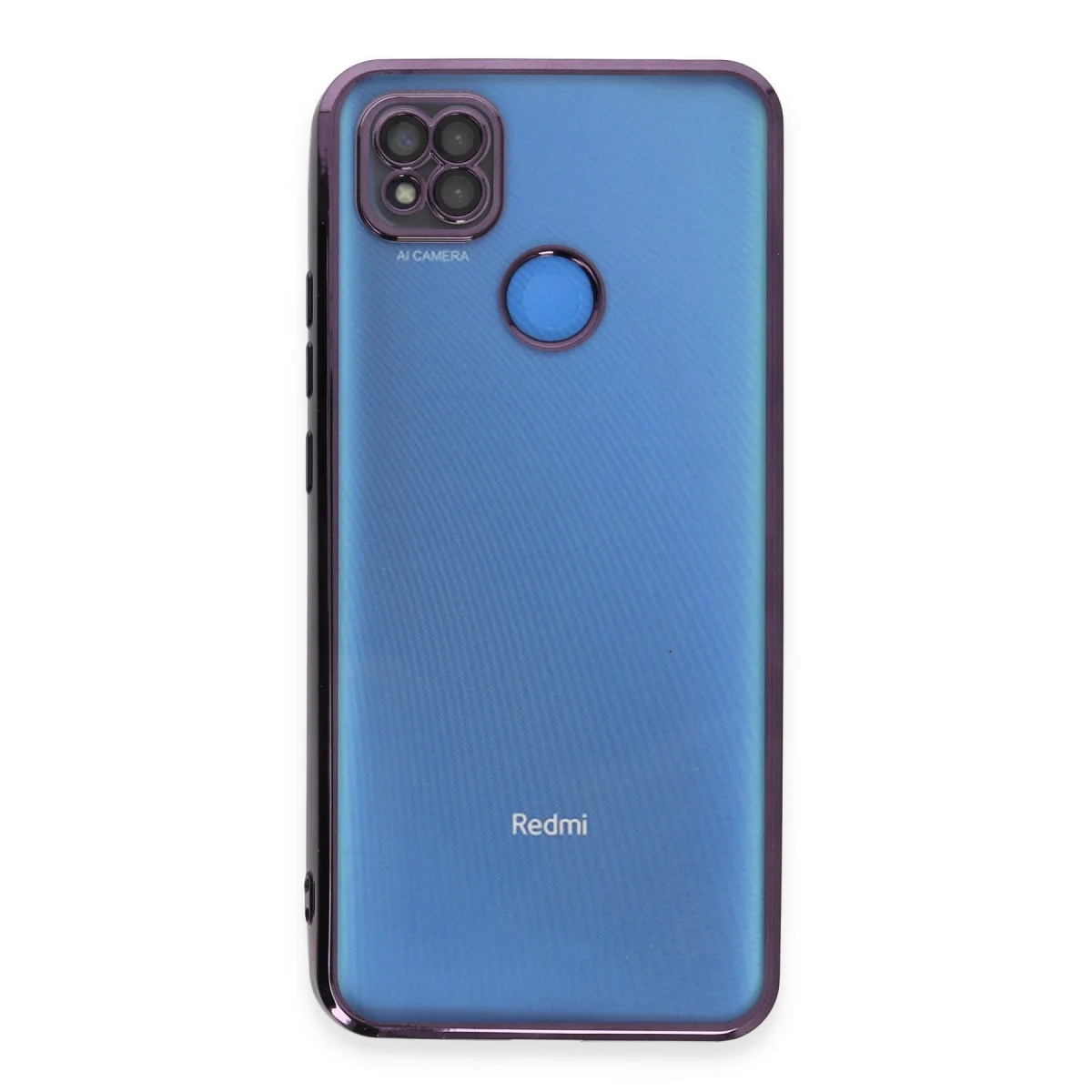 Redmi 9C Kılıf Razer Lensli Silikon - Mor