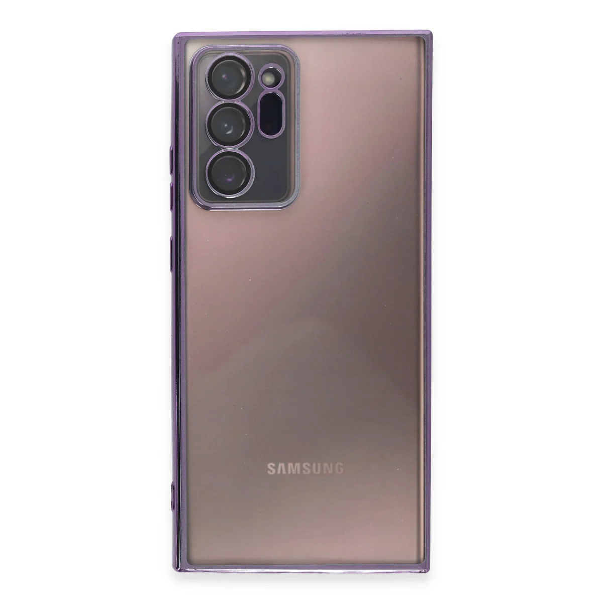 Galaxy Note 20 Ultra Kılıf Razer Lensli Silikon - Mor
