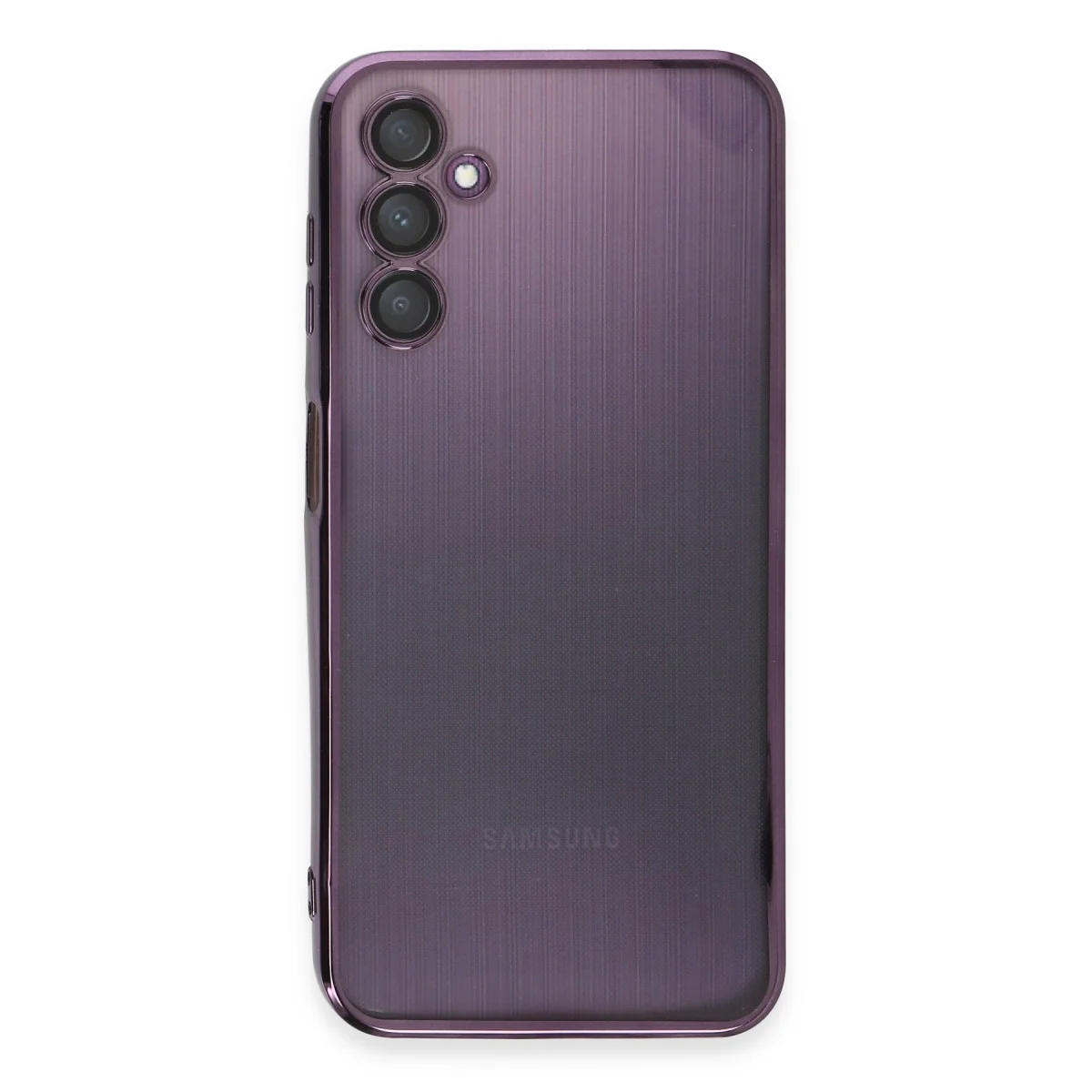 Galaxy A14 4G Kılıf Razer Lensli Silikon - Mor