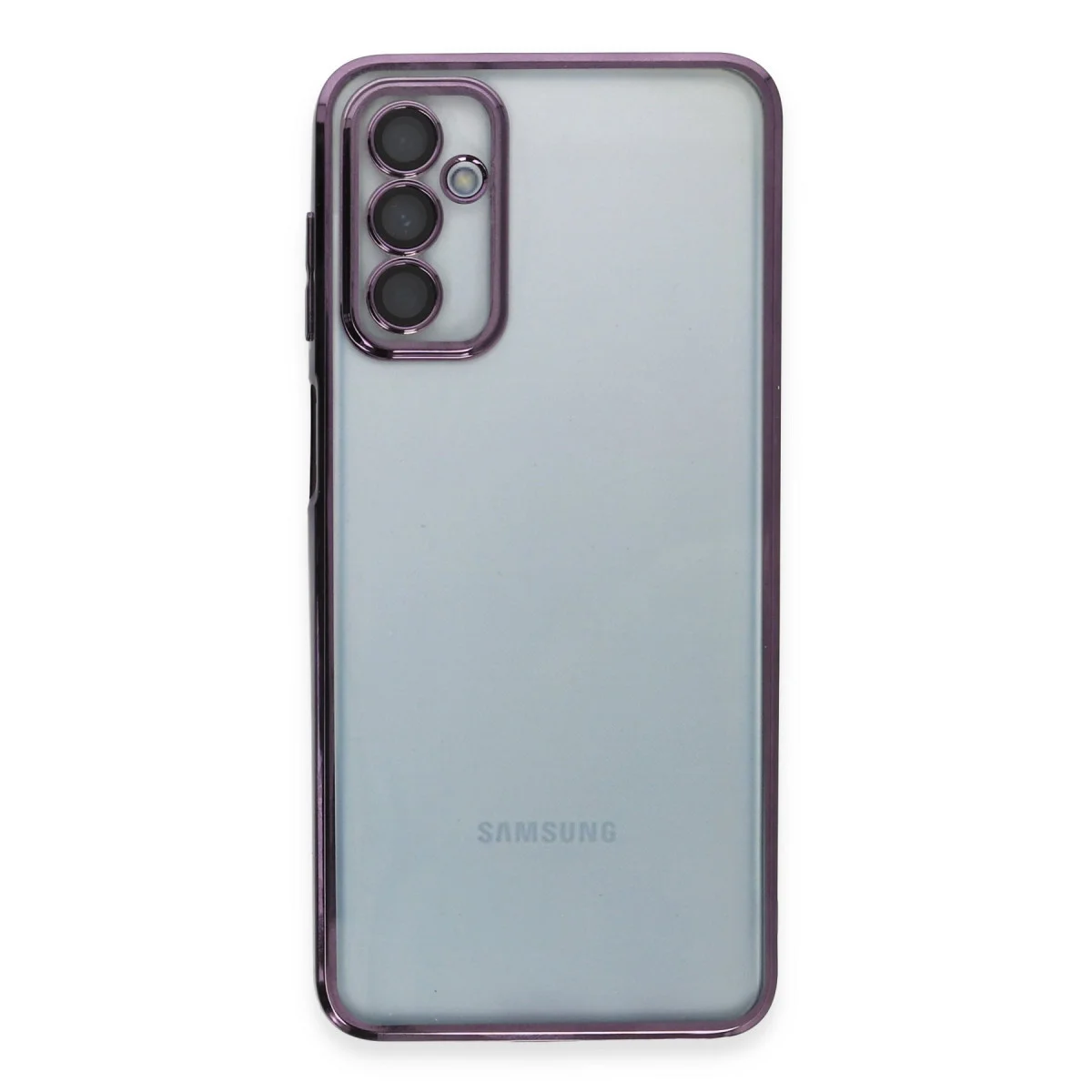 Galaxy M23 Kılıf Razer Lensli Silikon - Mor