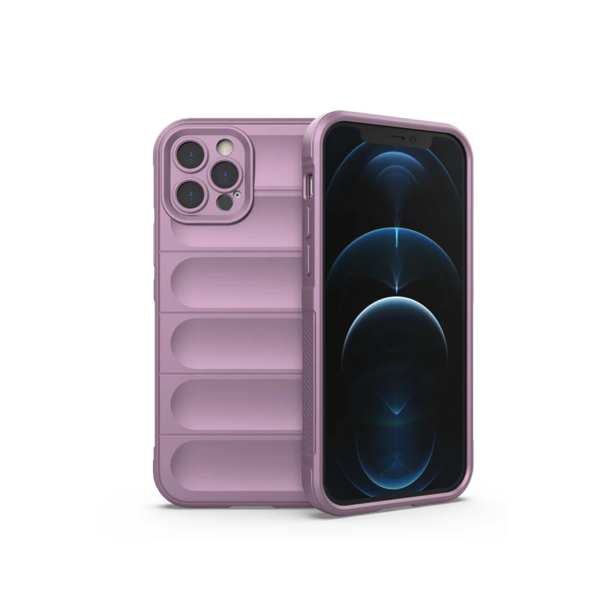 iPhone 12 Pro Kılıf Optimum Silikon - Mor