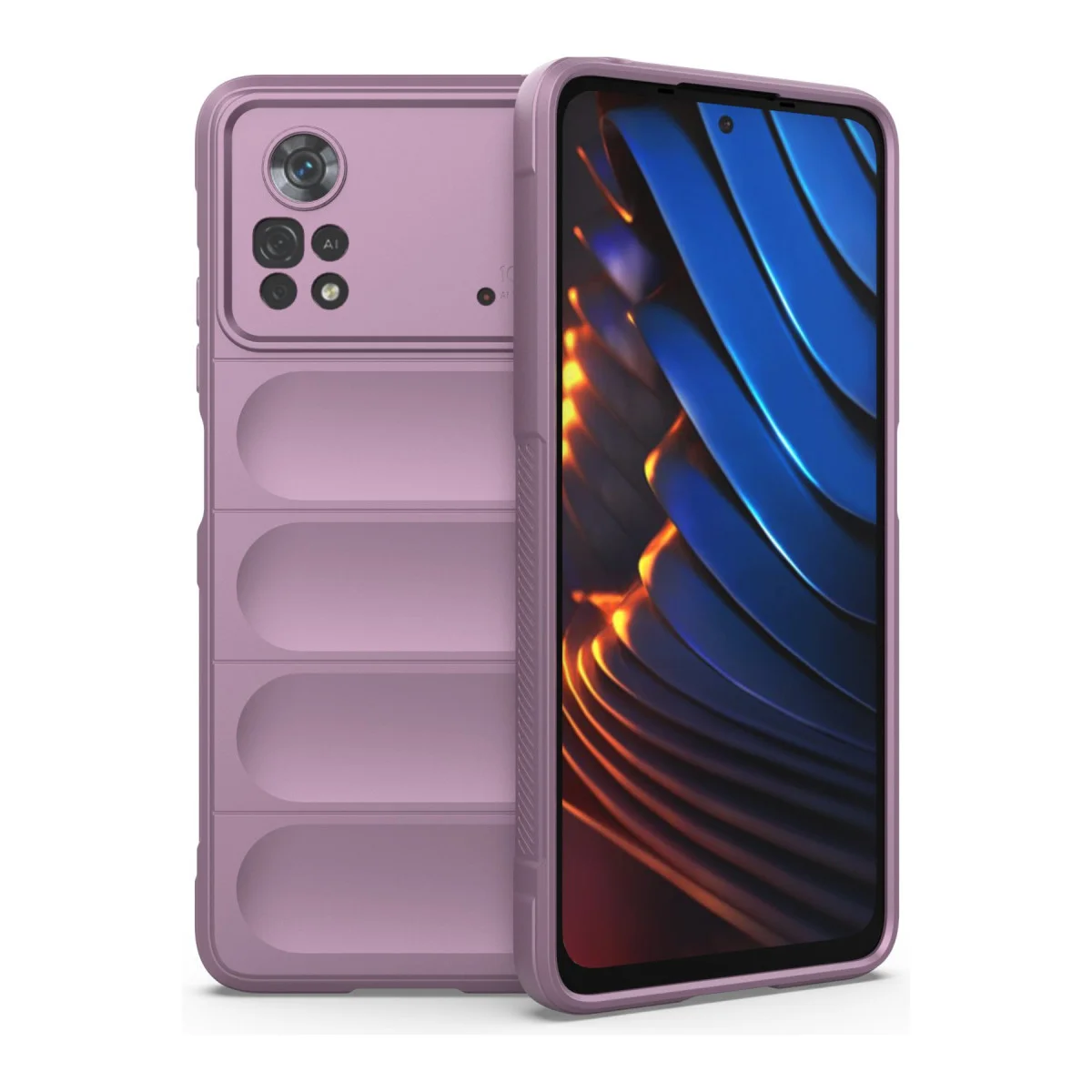 Poco X4 Pro 5G Kılıf Optimum Silikon - Mor