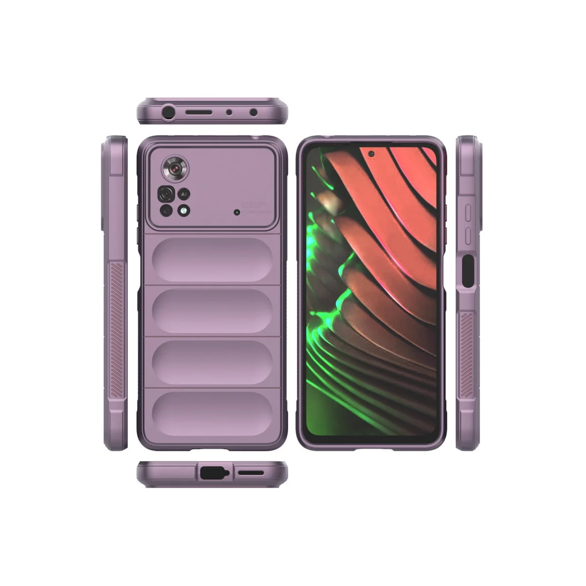 Poco X4 Pro 5G Kılıf Optimum Silikon - Mor