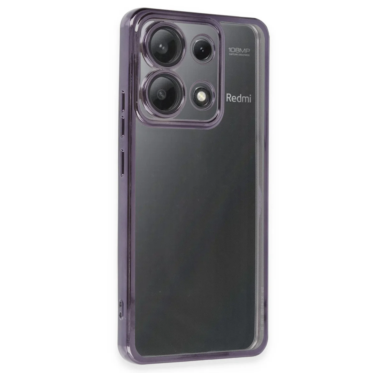 Poco X6 Kılıf Razer Lensli Silikon - Mor