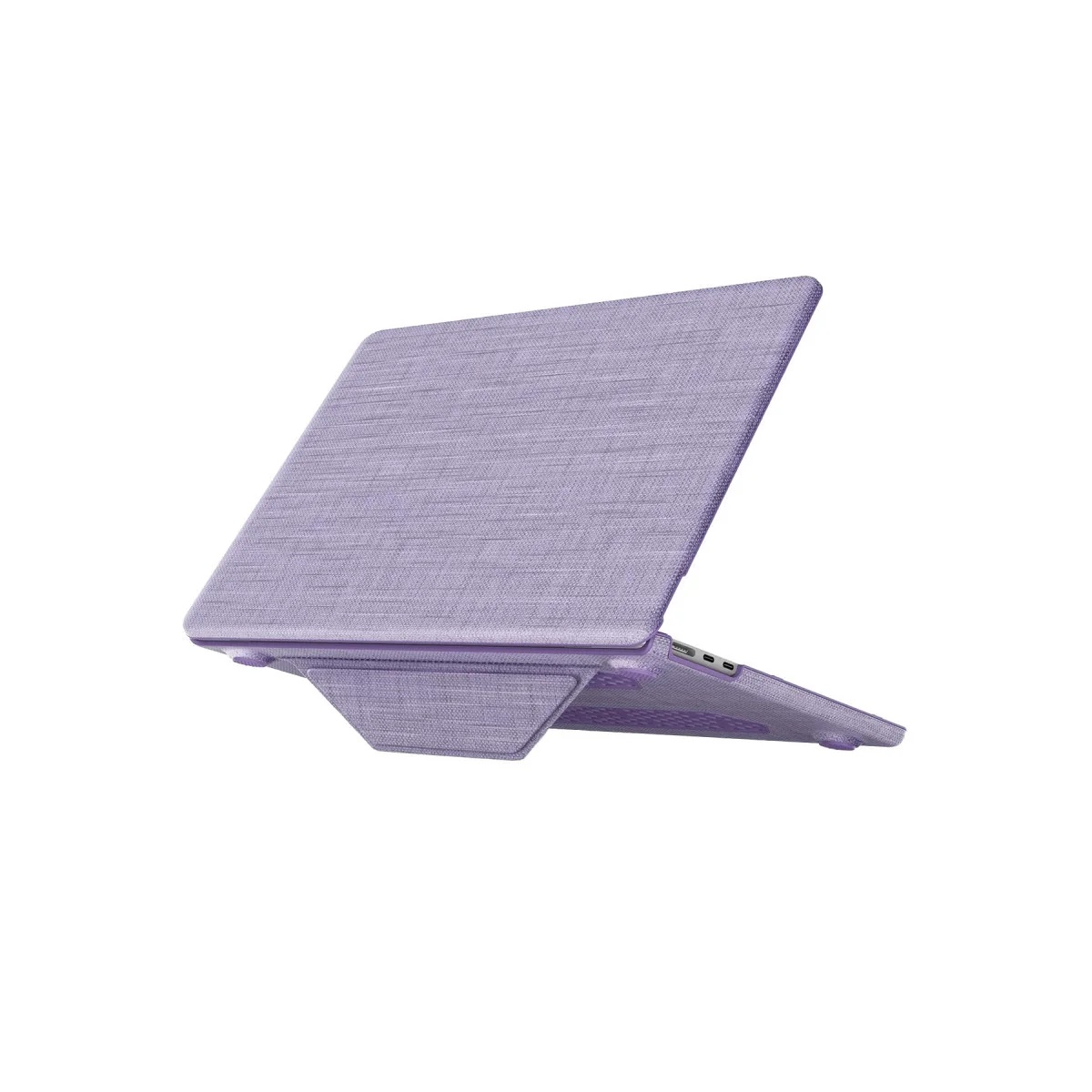 Macbook Pro 14 2021 Macbook Kumaş Kapak - Mor