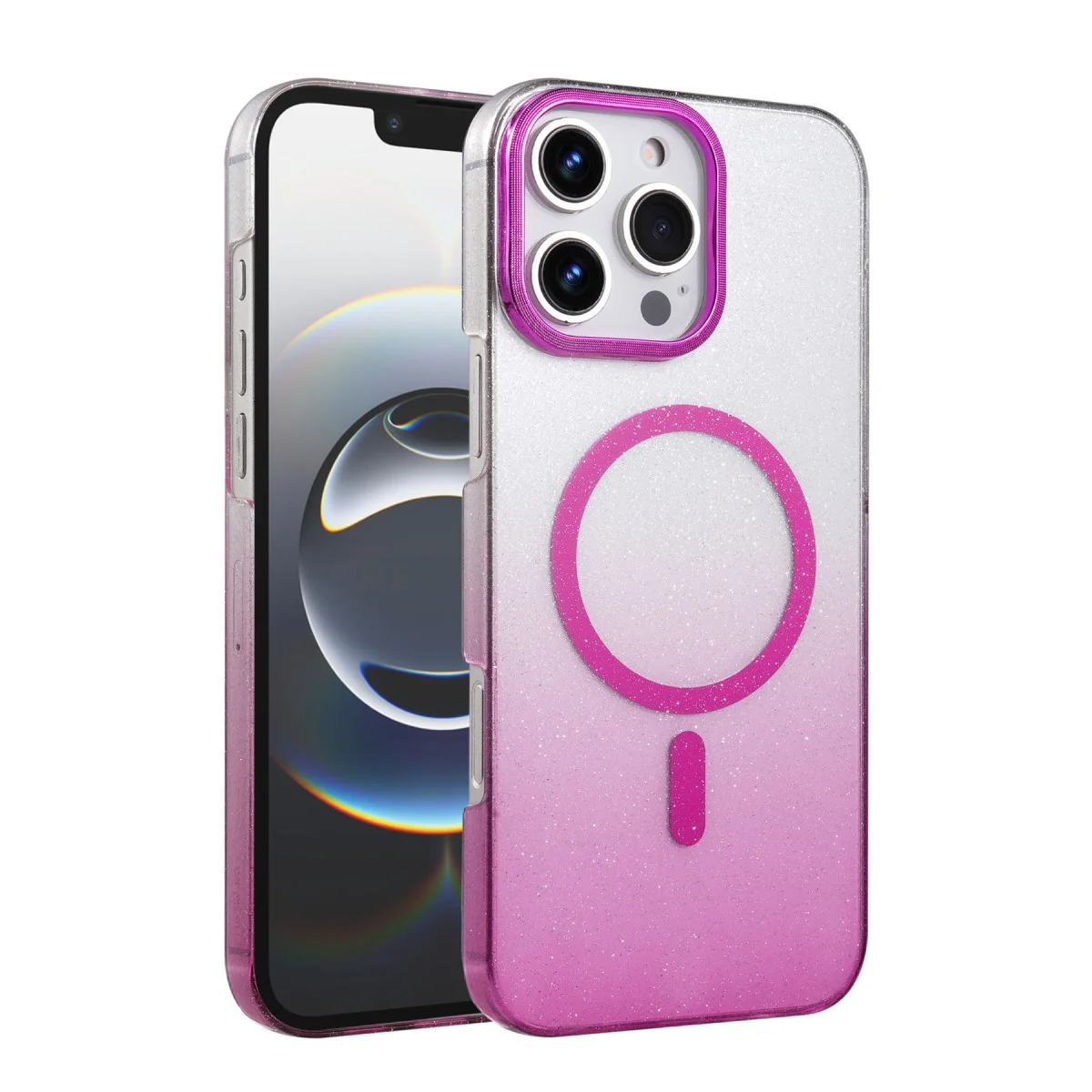 iPhone 16 Pro Max Glossy Magsafe Kapak - Mor