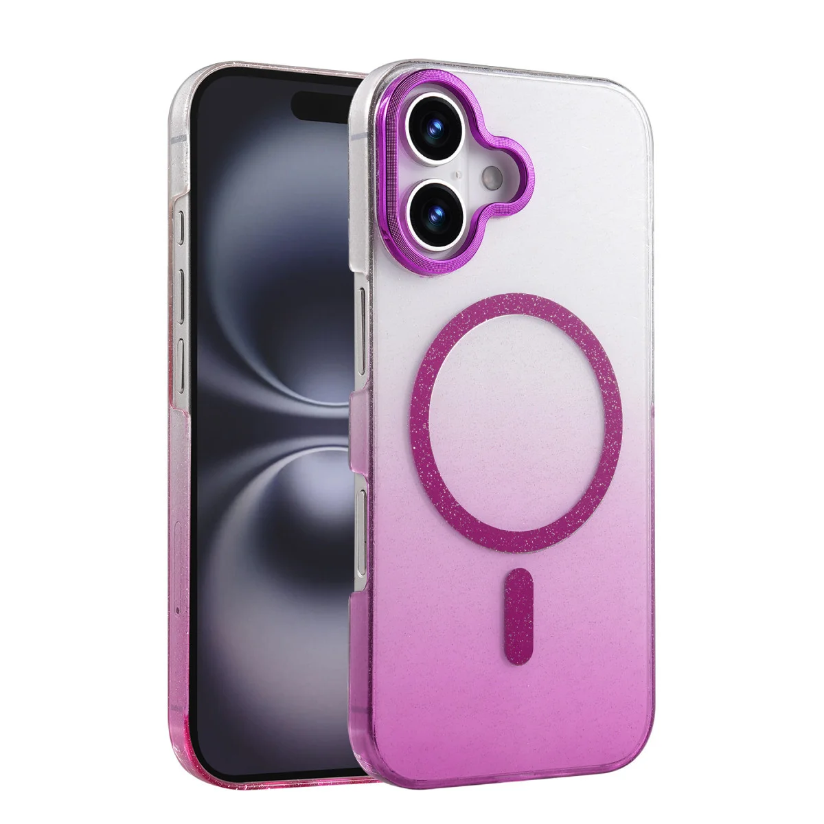 iPhone 16 Plus Glossy Magsafe Kapak - Mor