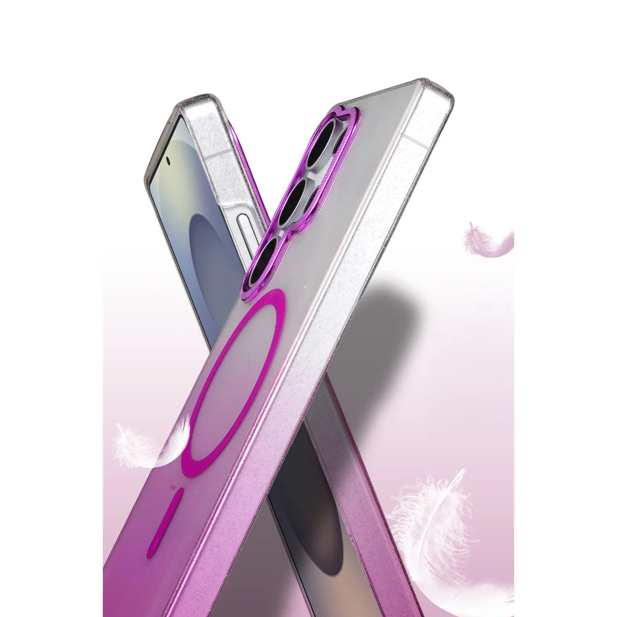 Galaxy S24 Ultra Glossy Magsafe Kapak - Mor