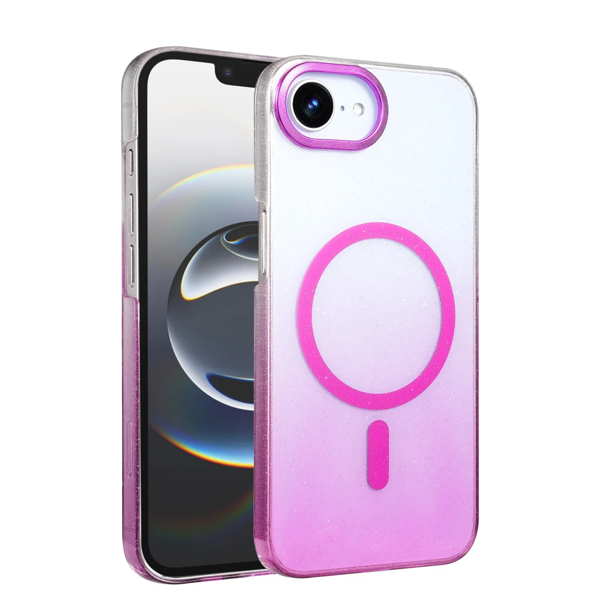iPhone 16E Glossy Magsafe Kapak - Mor