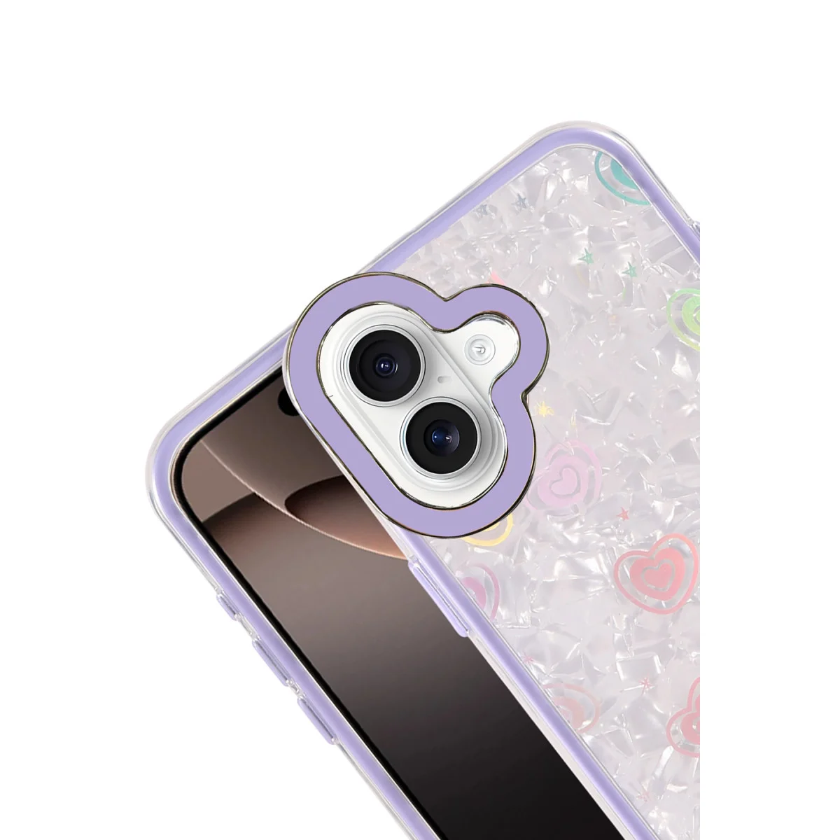 iPhone 16 Lumi Desenli Kapak - Mor