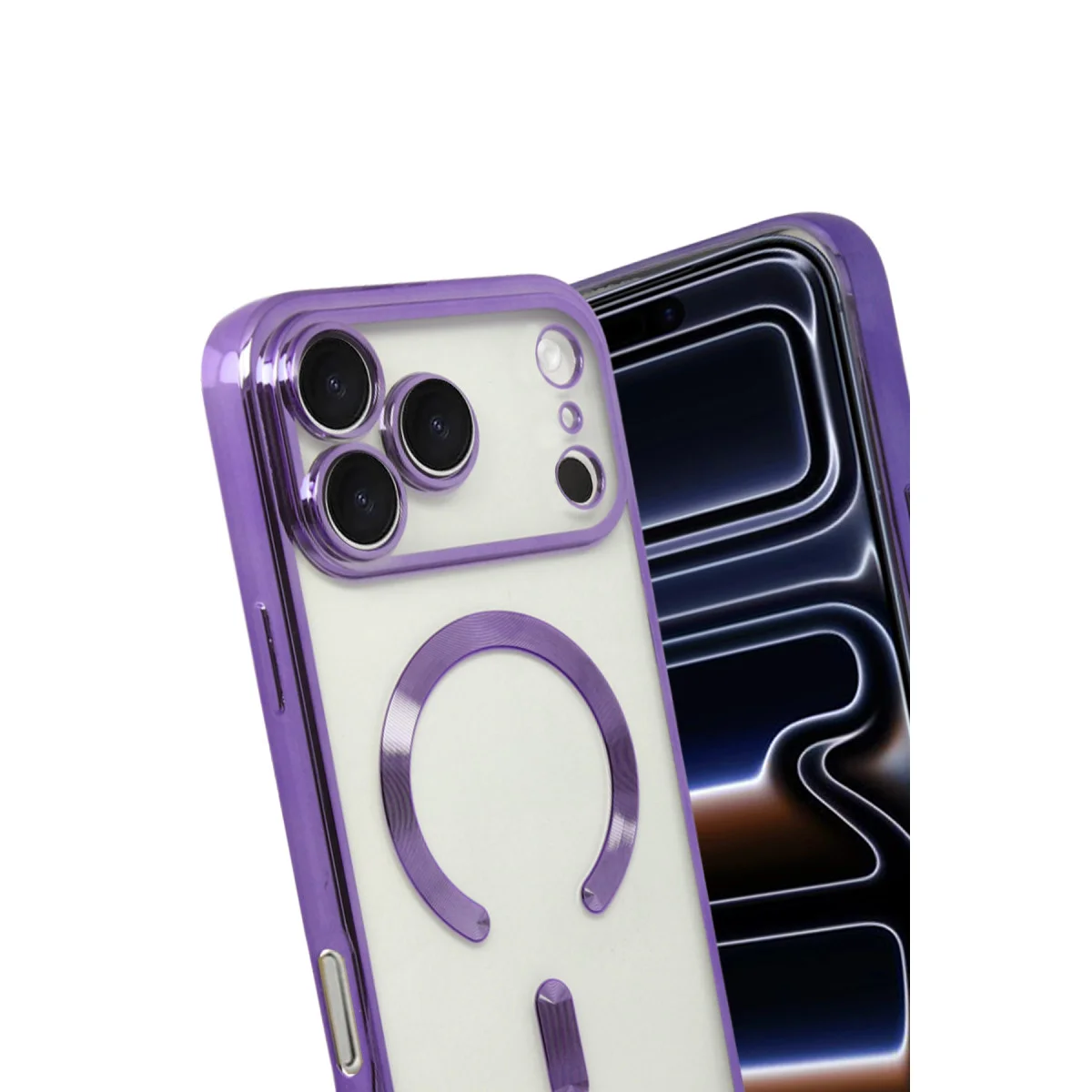 iPhone 17 Pro Max Kross Magneticsafe Kapak - Mor