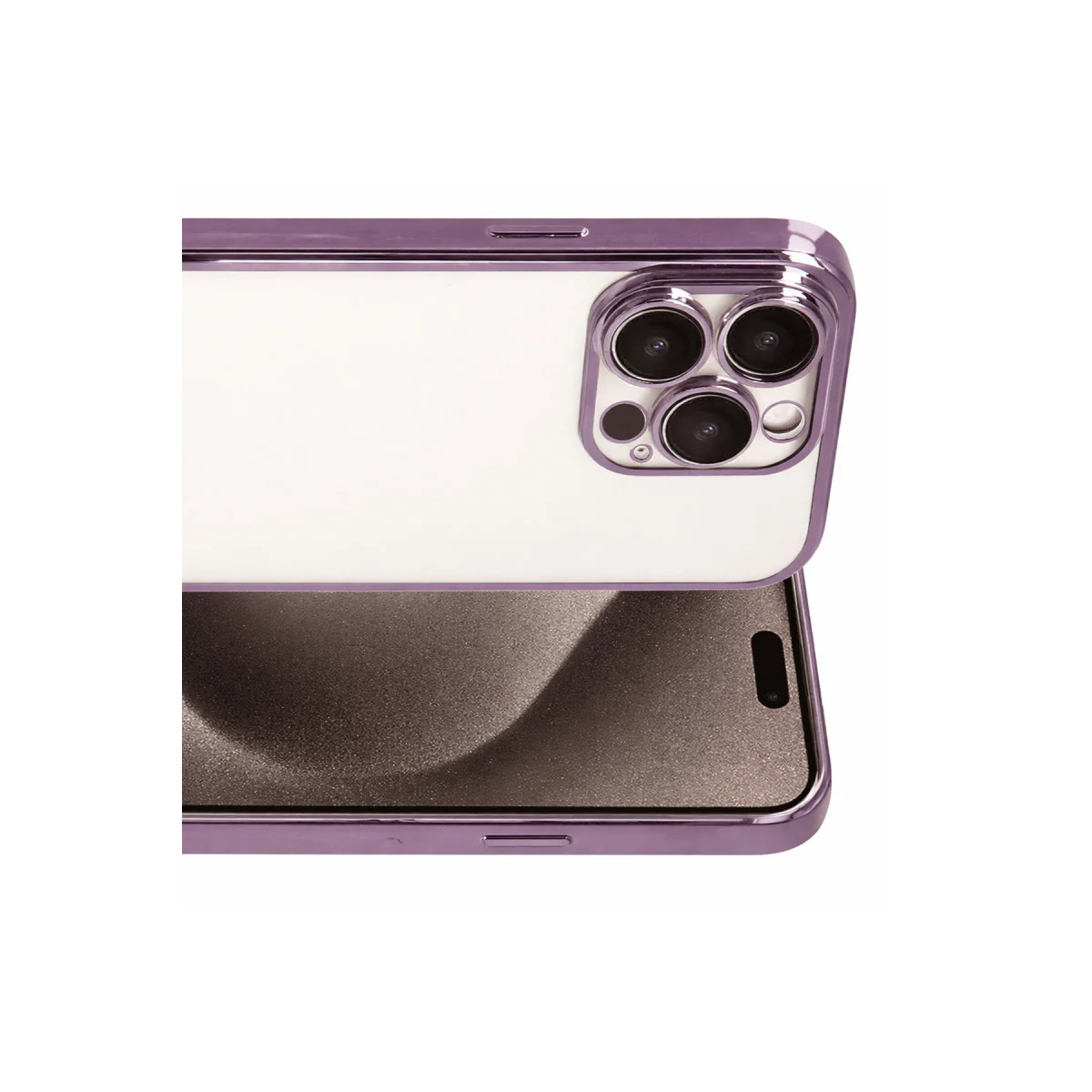 iPhone 15 Pro Max Razer Lensli Silikon - Mor