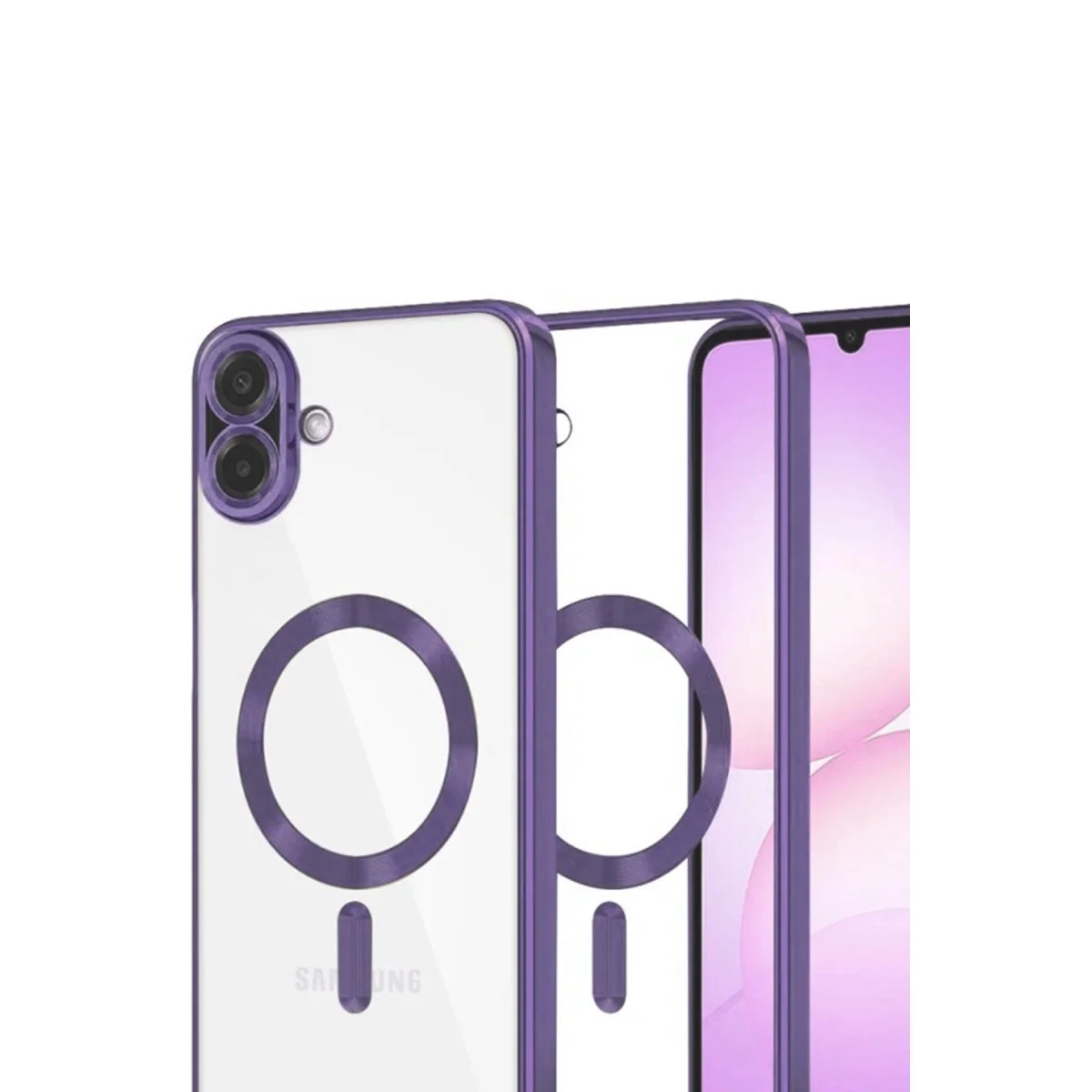 Galaxy A07 4G Kross Magneticsafe Kapak - Mor
