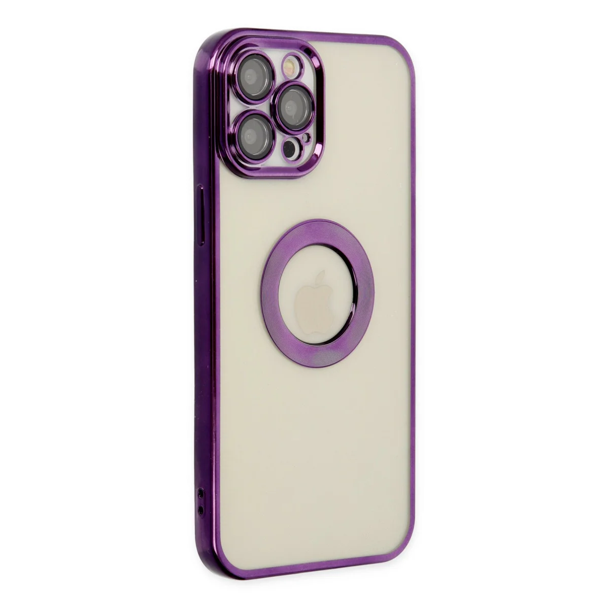 iPhone 12 Pro Kılıf Slot Silikon - Mor