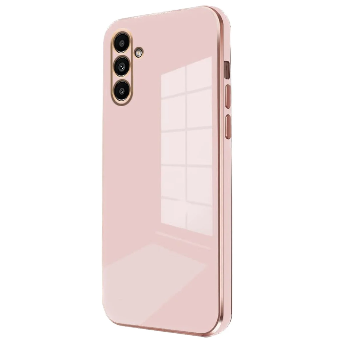 Galaxy A15 4G Kılıf Volet Silikon - Pembe