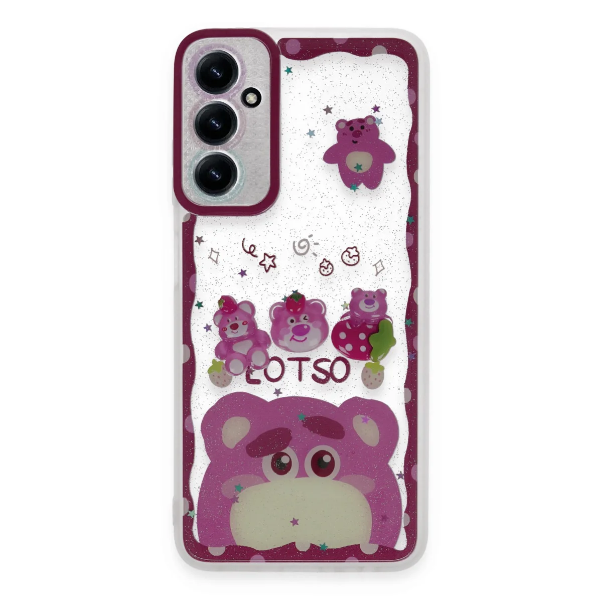 Galaxy A05S Kılıf Sweet Desenli Silikon Kapak - Pembe