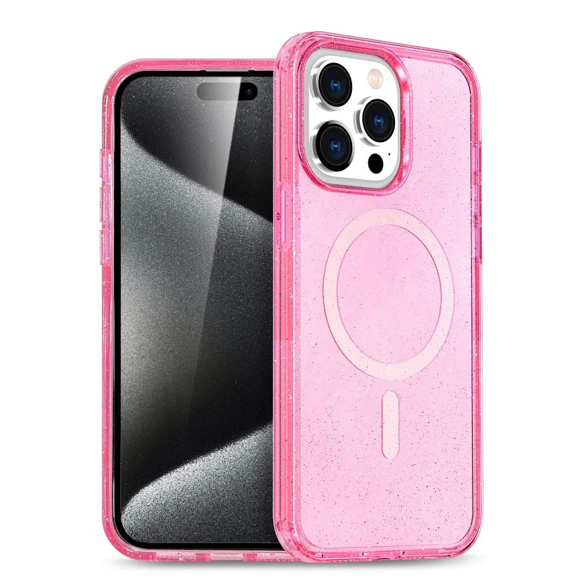 iPhone 14 Pro Kılıf Star Magsafe Kapak - Pembe