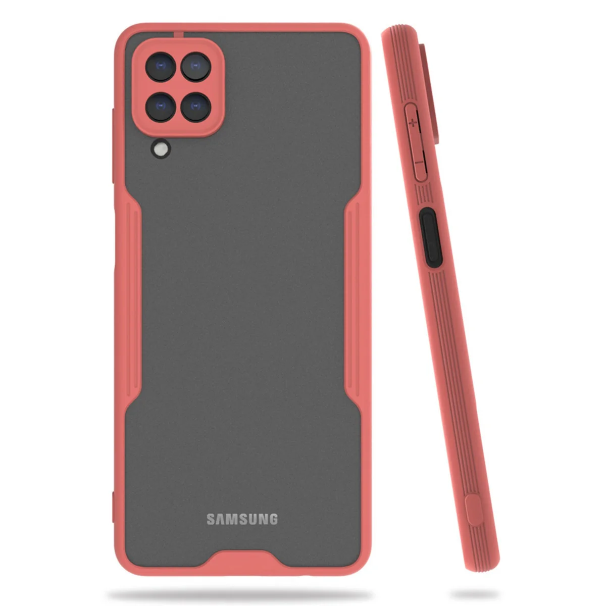 Galaxy A22 Kılıf Platin Silikon - Pembe