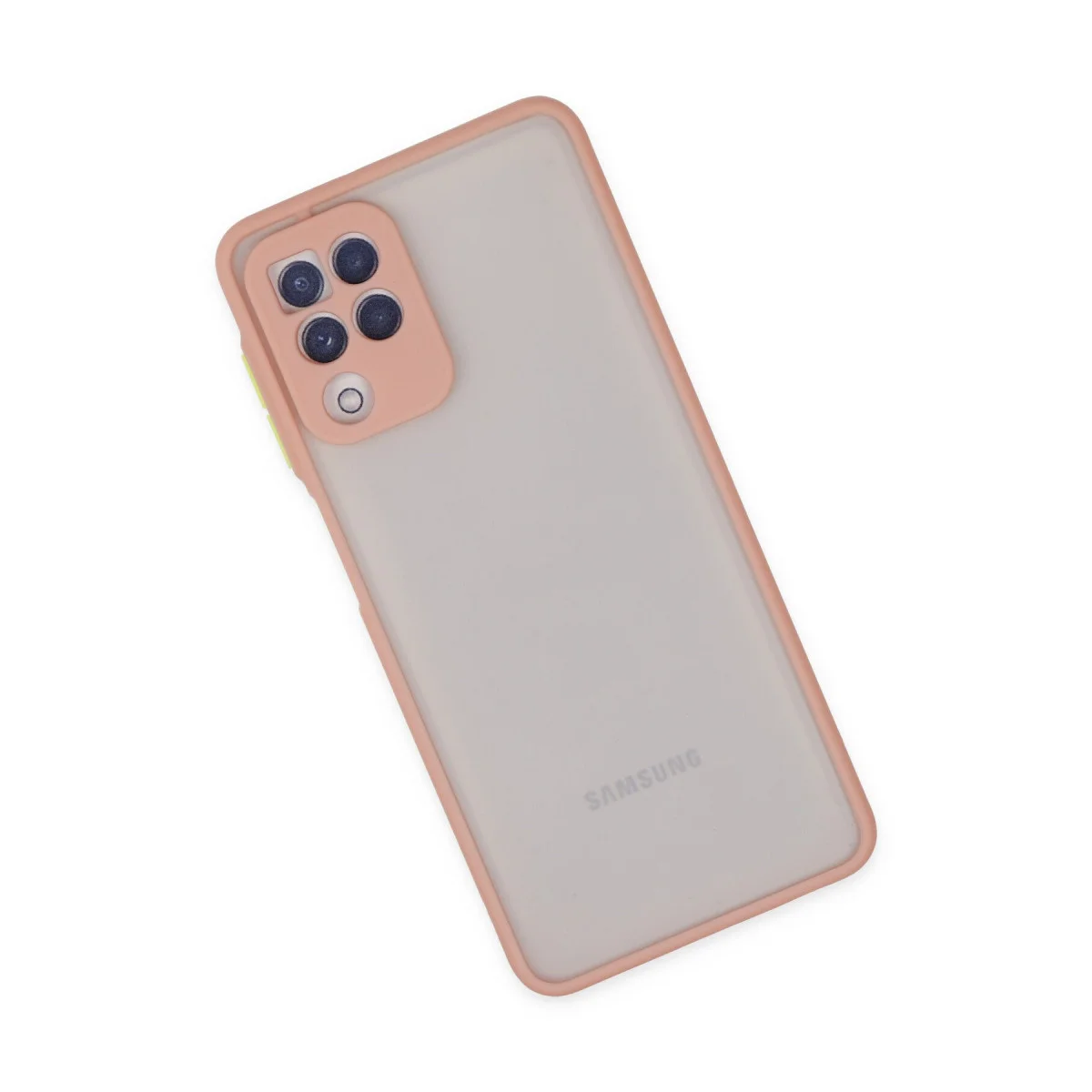 Galaxy A22 Kılıf Montreal Silikon Kapak - Pembe