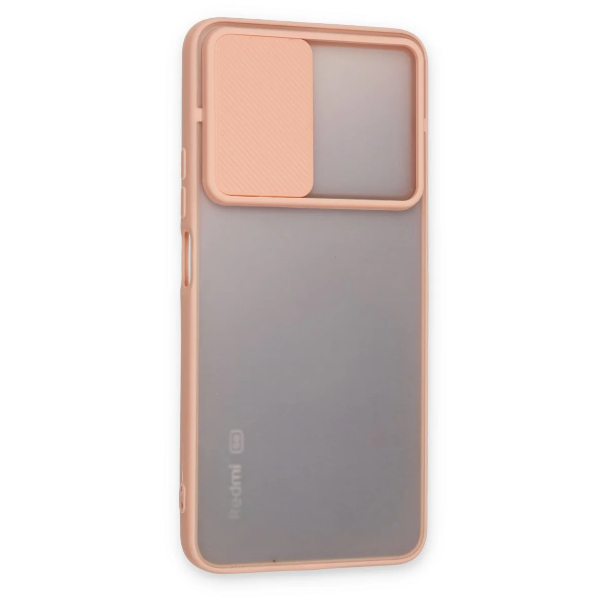 Redmi Note 11T Kılıf Palm Buzlu Kamera Sürgülü Silikon - Pembe