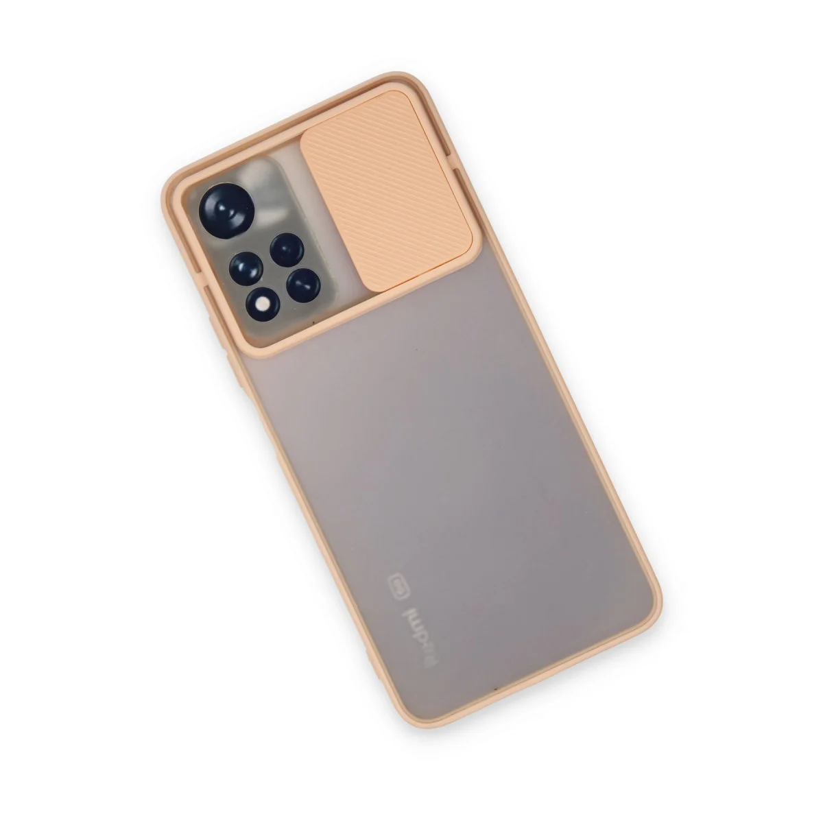 Redmi Note 11 Pro Plus 5G Kılıf Palm Buzlu Kamera Sürgülü Silikon - Pembe