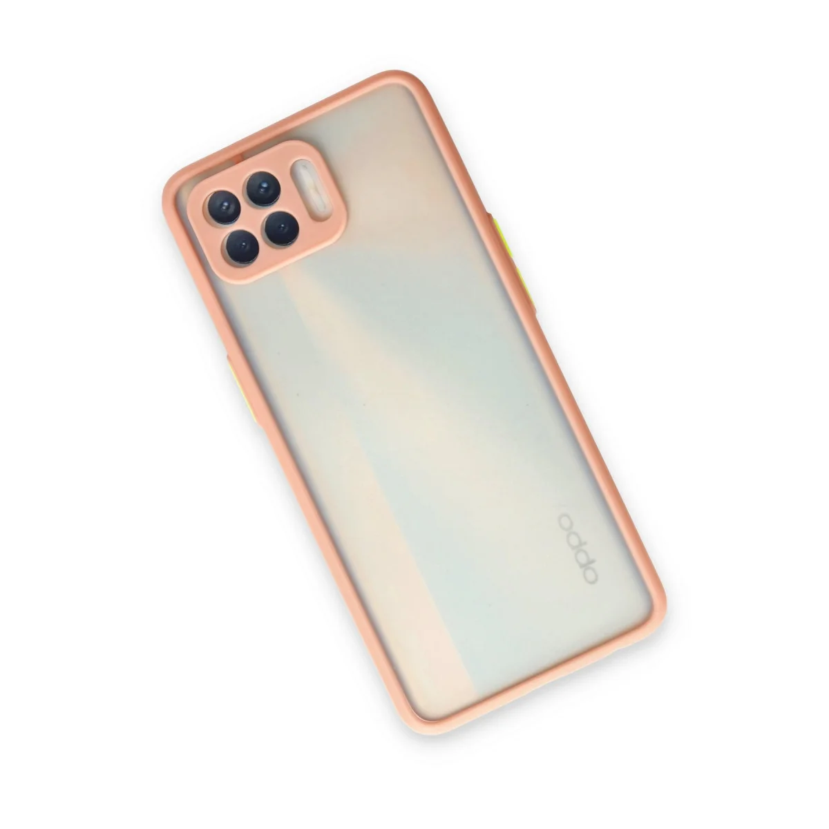 Reno 4 Lite Kılıf Montreal Silikon Kapak - Pembe