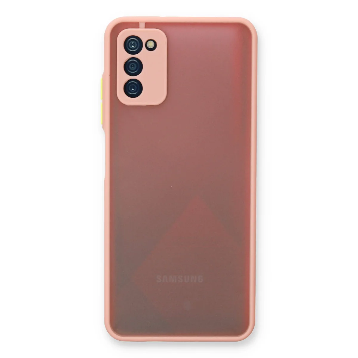 Galaxy A03S Kılıf Montreal Silikon Kapak - Pembe