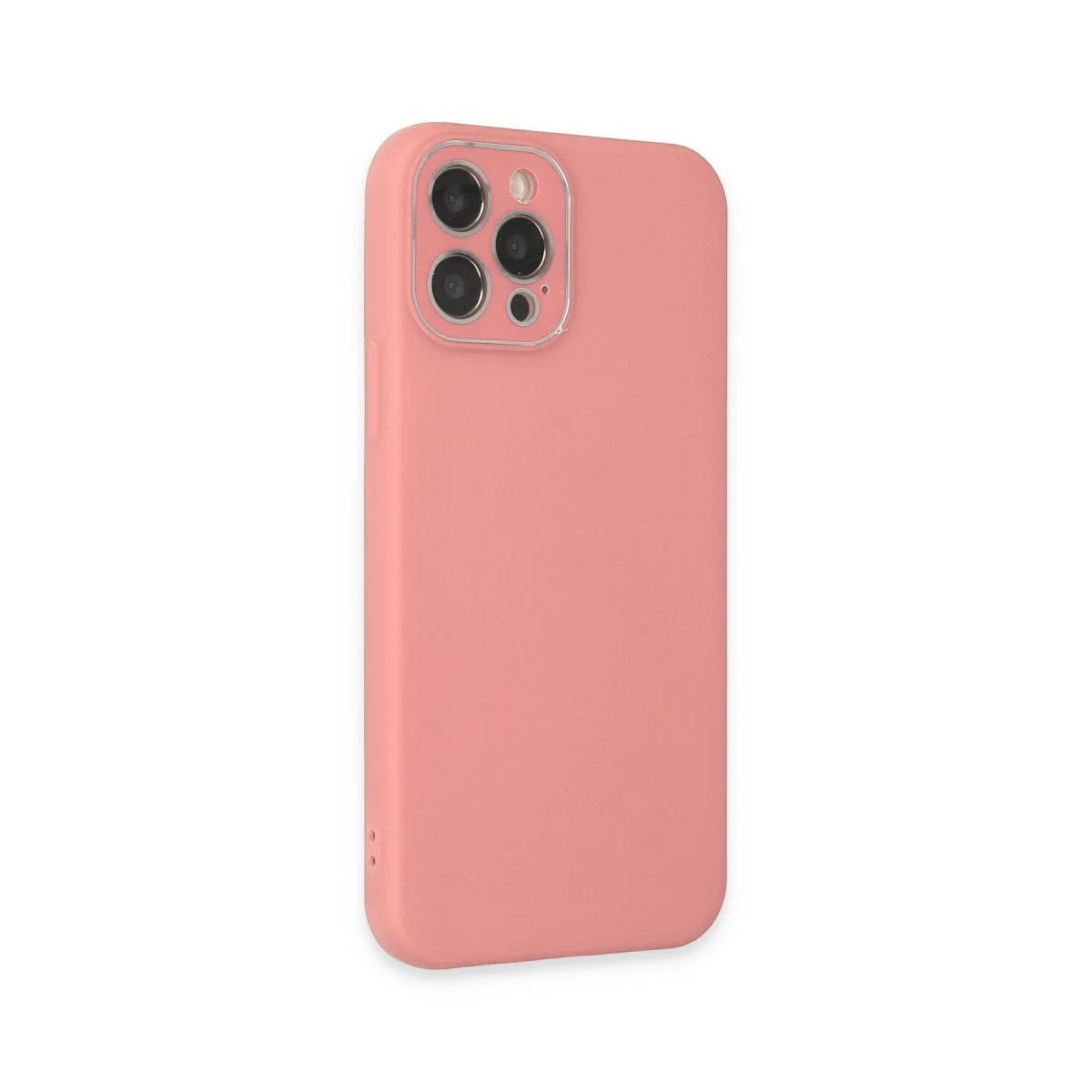 iPhone 12 Pro Max Kılıf Lansman Glass Kapak - Pembe
