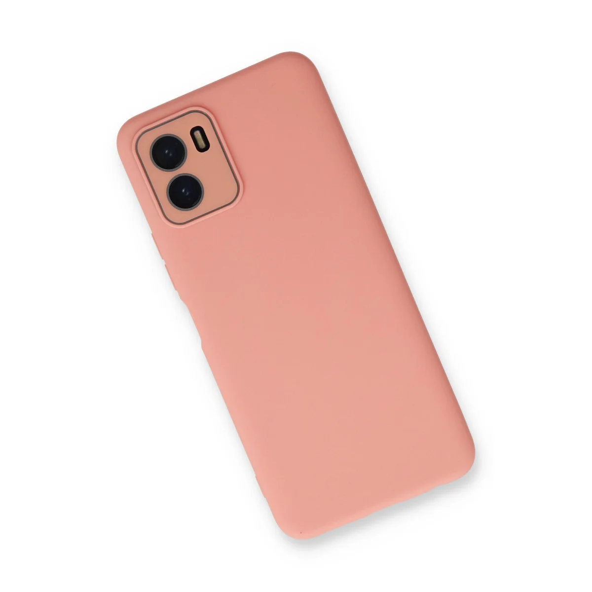 Y15S Kılıf Lansman Glass Kapak - Pembe