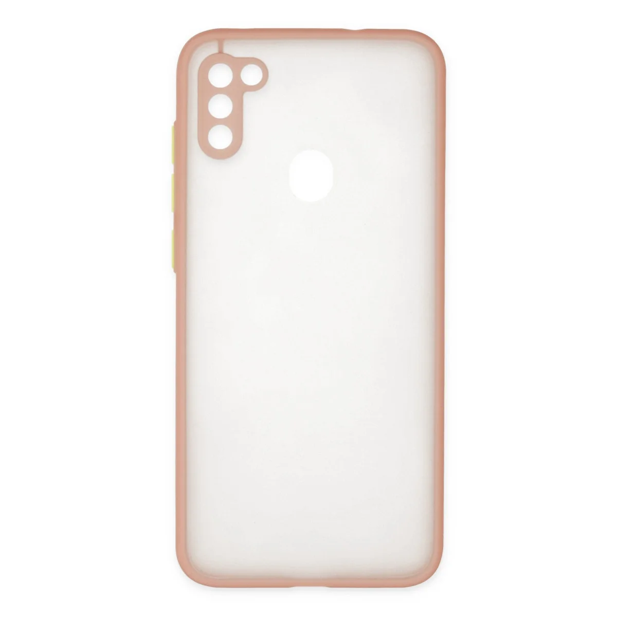 Galaxy A11 Kılıf Montreal Silikon Kapak - Pembe