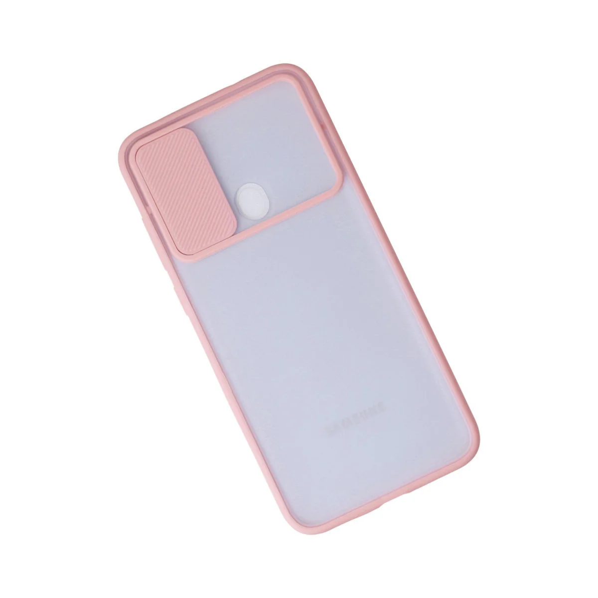 Galaxy A11 Kılıf Palm Buzlu Kamera Sürgülü Silikon - Pembe