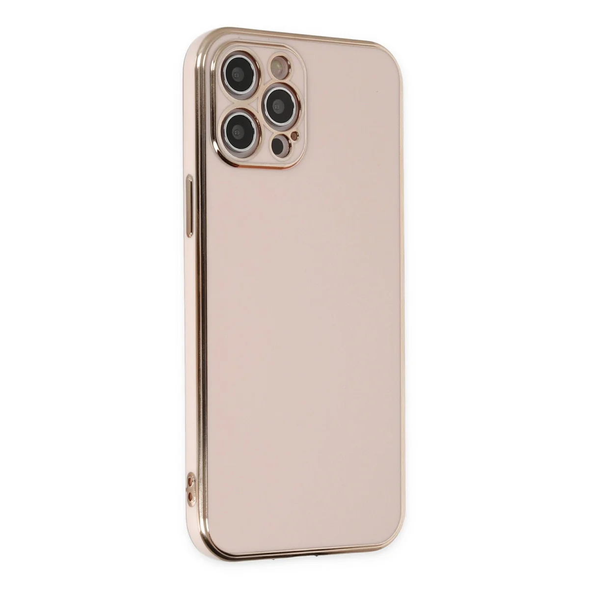 iPhone 12 Pro Kılıf Volet Silikon - Pembe