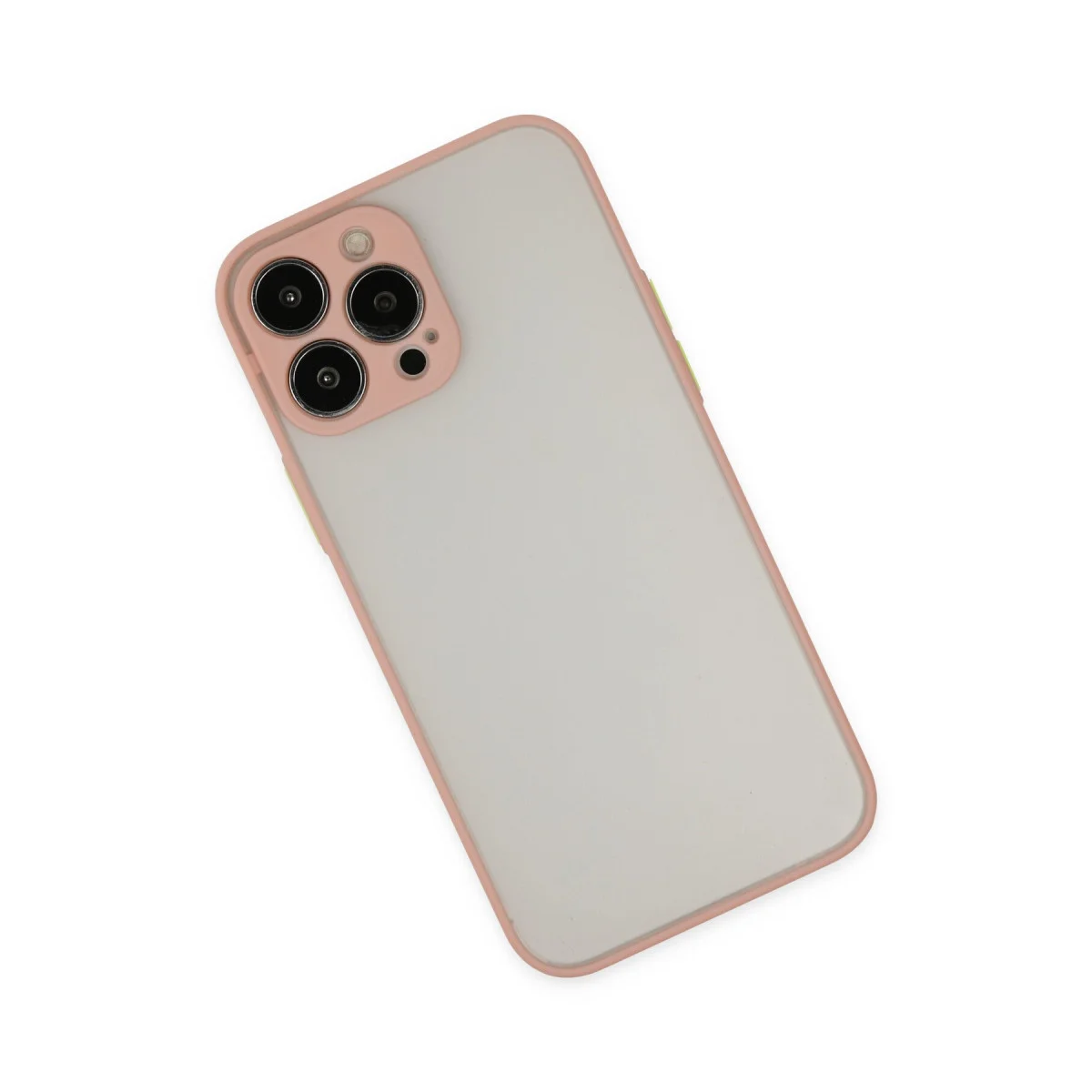iPhone 14 Pro Max Kılıf Montreal Silikon Kapak - Pembe