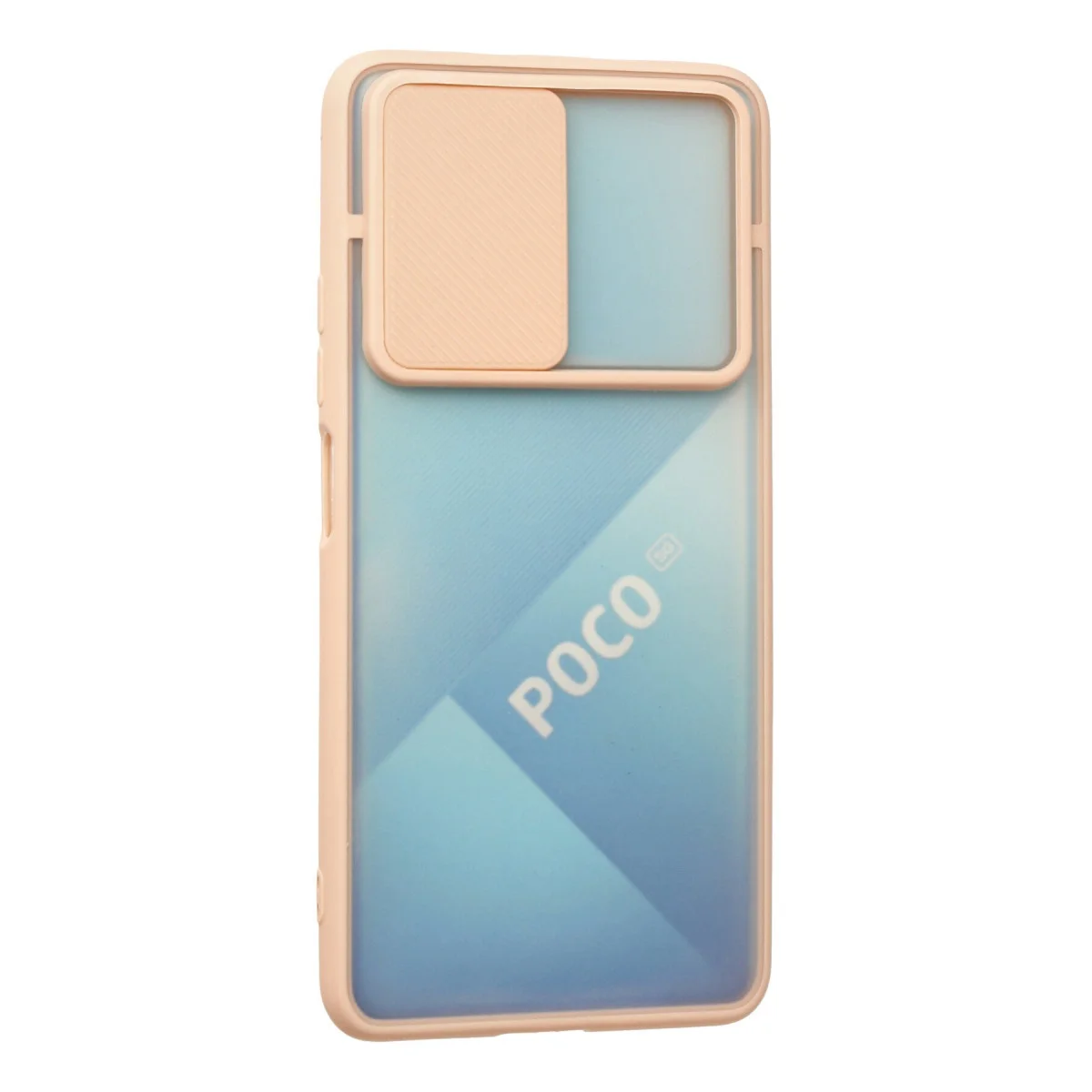 Poco F3 Kılıf Palm Buzlu Kamera Sürgülü Silikon - Pembe