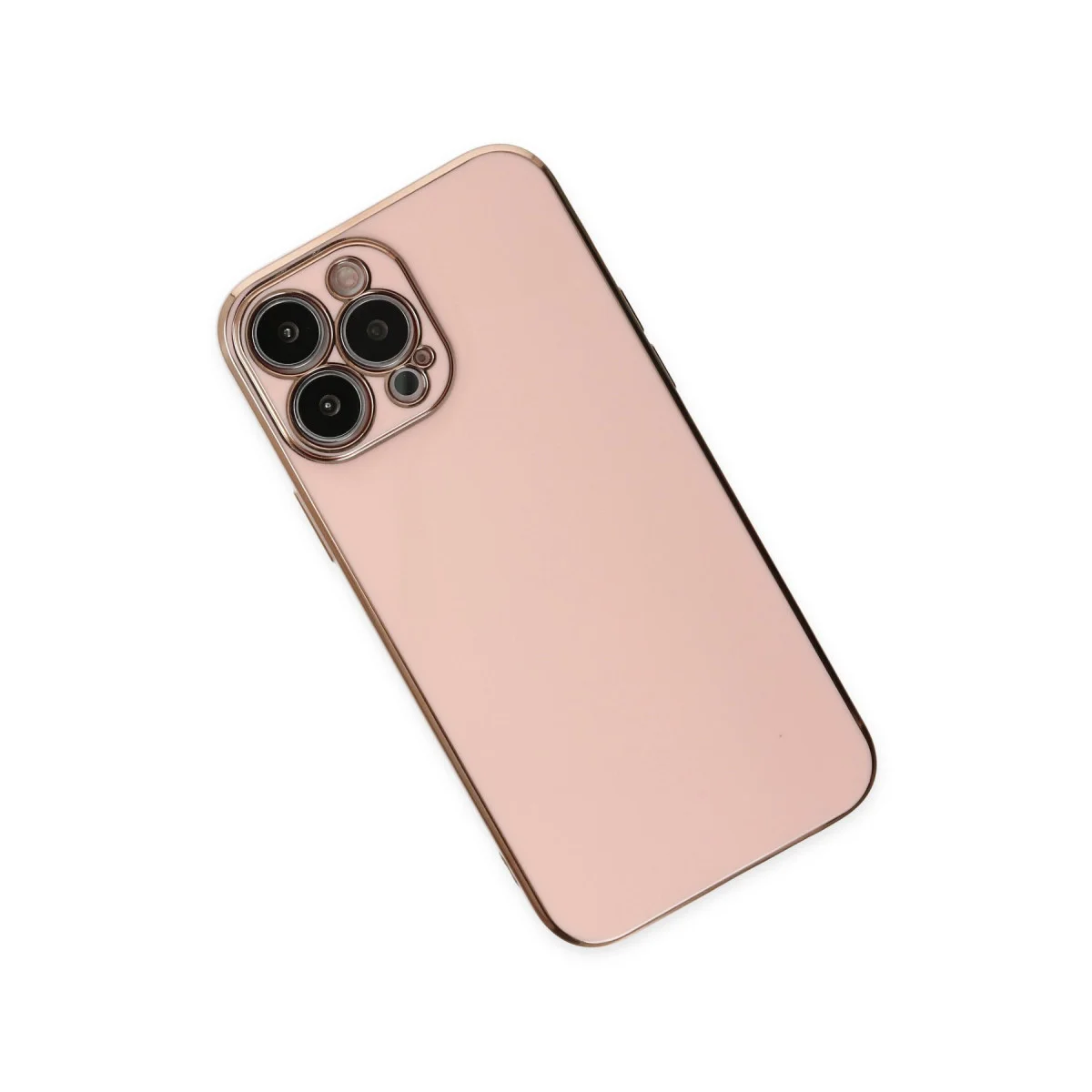 iPhone 15 Pro Max Kılıf Volet Silikon - Pembe