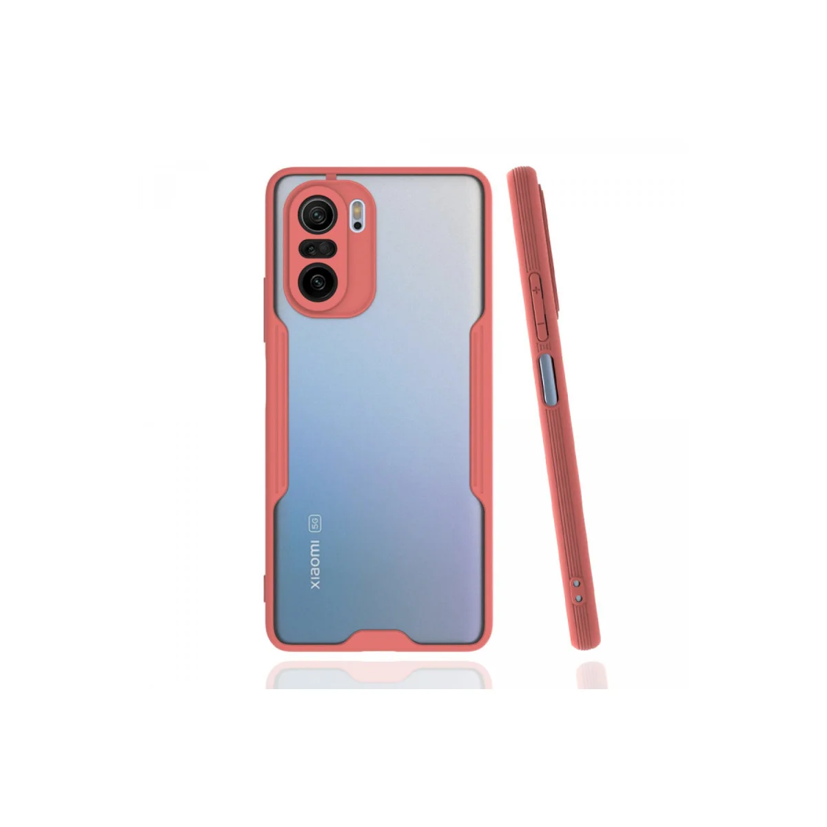 Poco F3 Kılıf Platin Silikon - Pembe