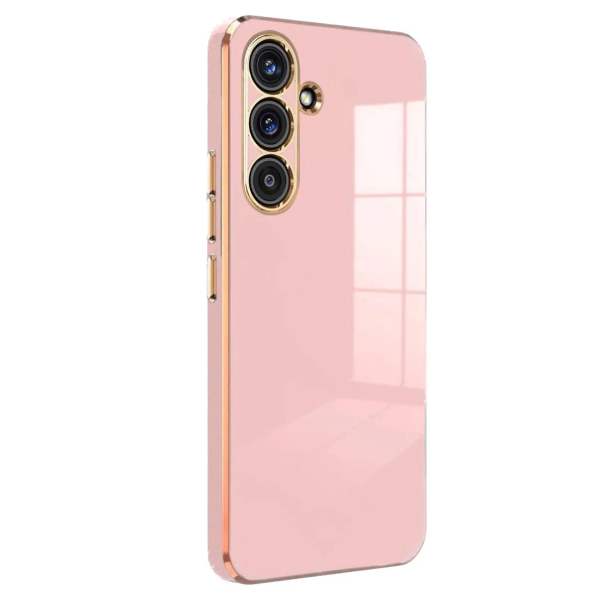 Galaxy S25 Kılıf Volet Silikon - Pembe
