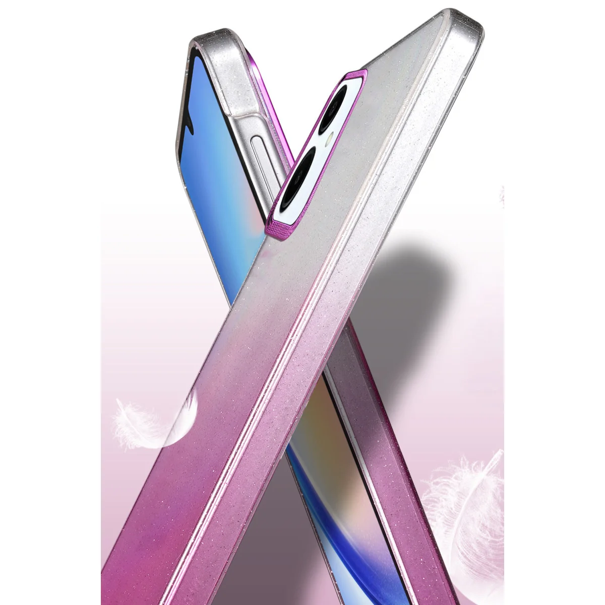 Galaxy A06 Glossy Kapak - Pembe