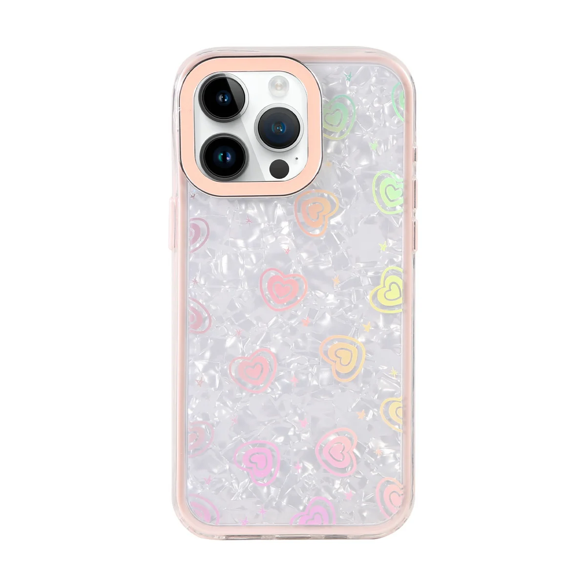 iPhone 15 Pro Lumi Desenli Kapak - Pembe