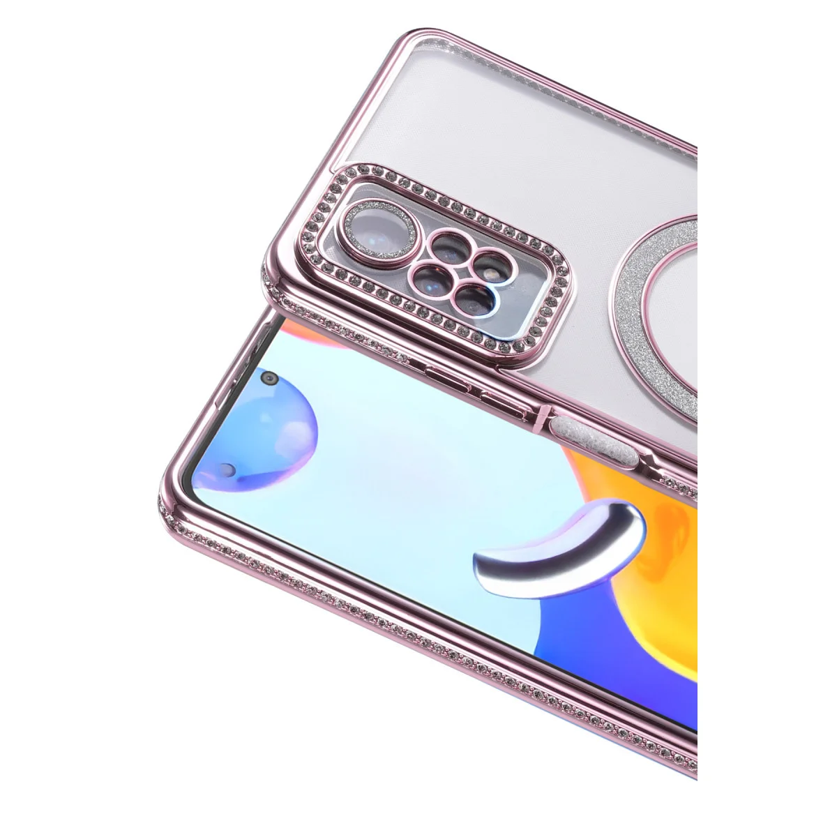Redmi Note 12 Pro 4G Joke Simli Magneticsafe Kılıf - Pembe
