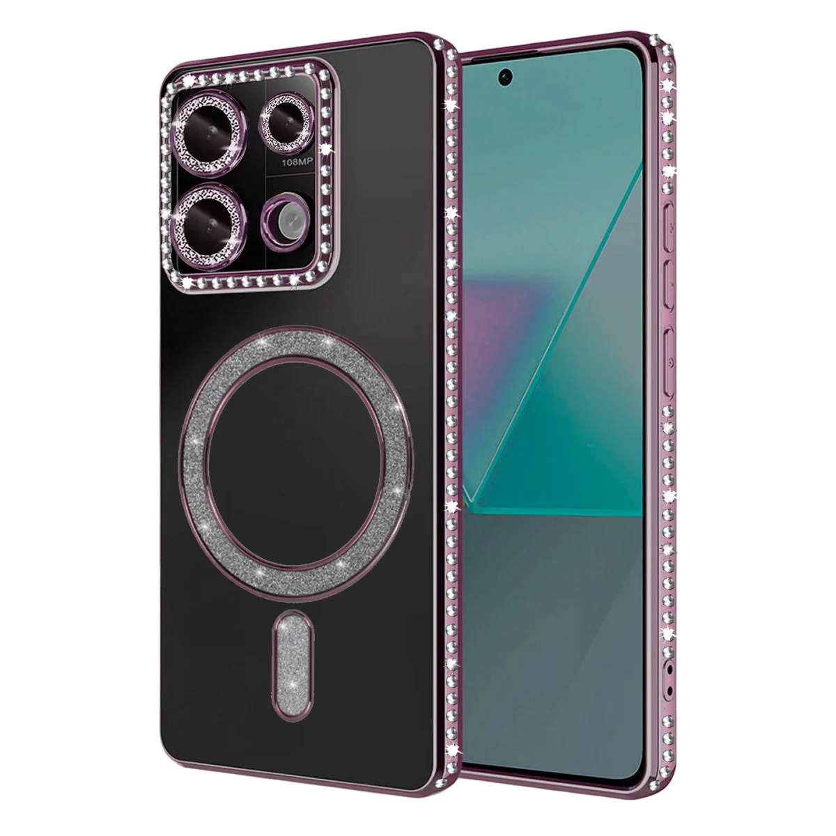 Redmi Note 13 Pro 4G Joke Simli Magneticsafe Kılıf - Pembe