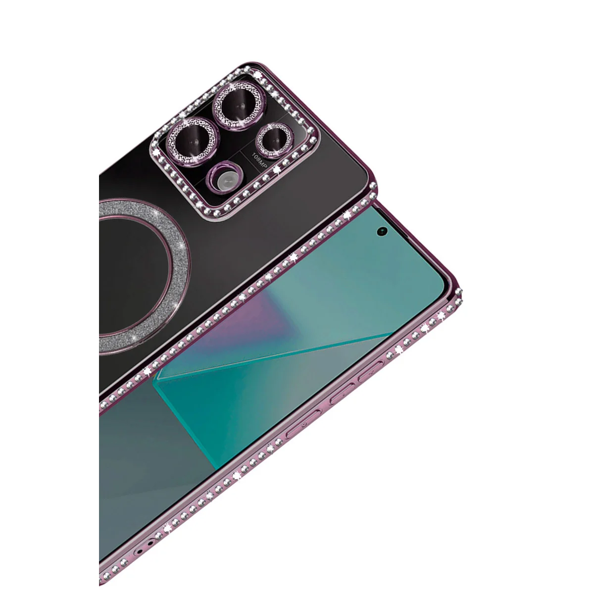 Redmi Note 13 Pro 4G Joke Simli Magneticsafe Kılıf - Pembe