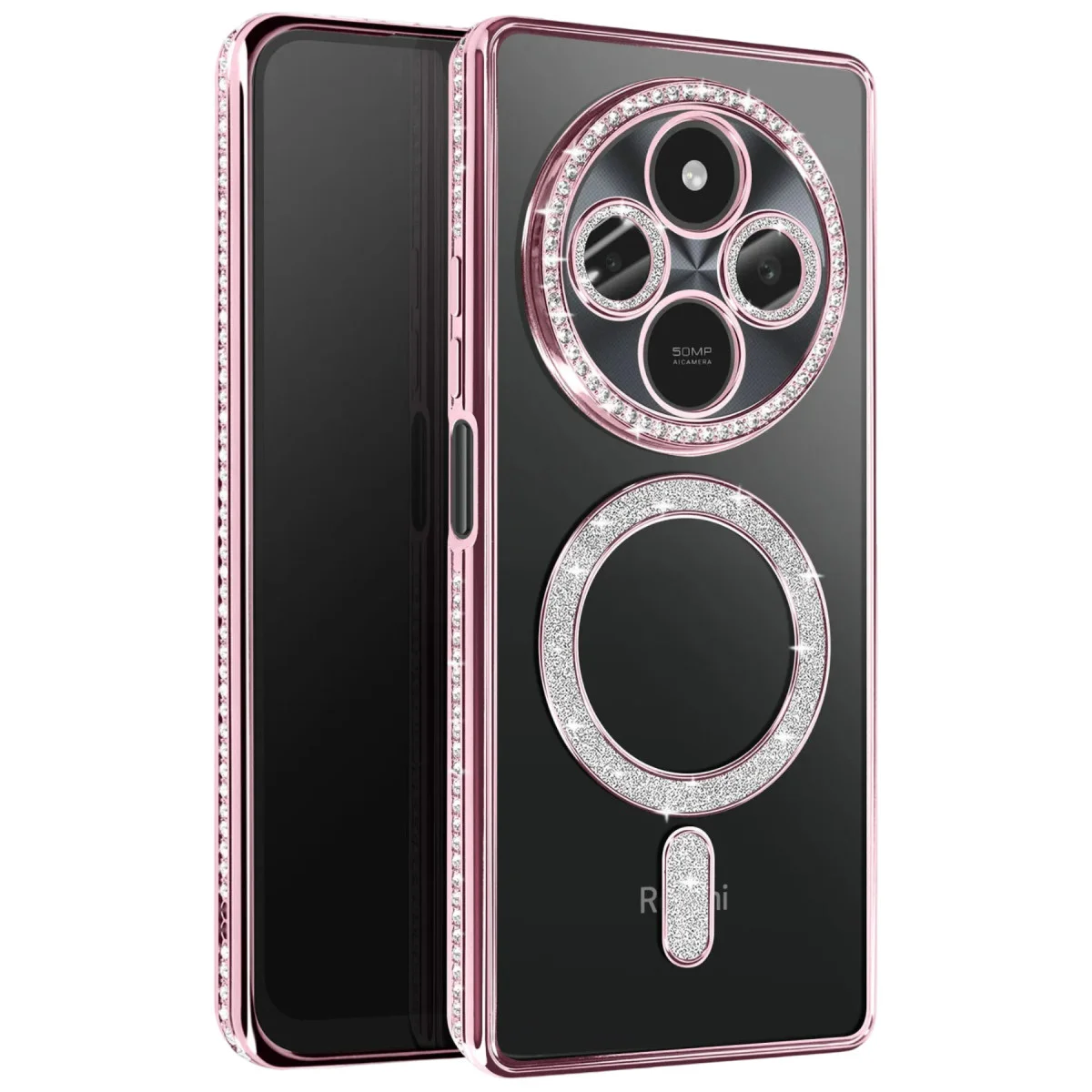 Redmi 14C Joke Simli Magneticsafe Kılıf - Pembe