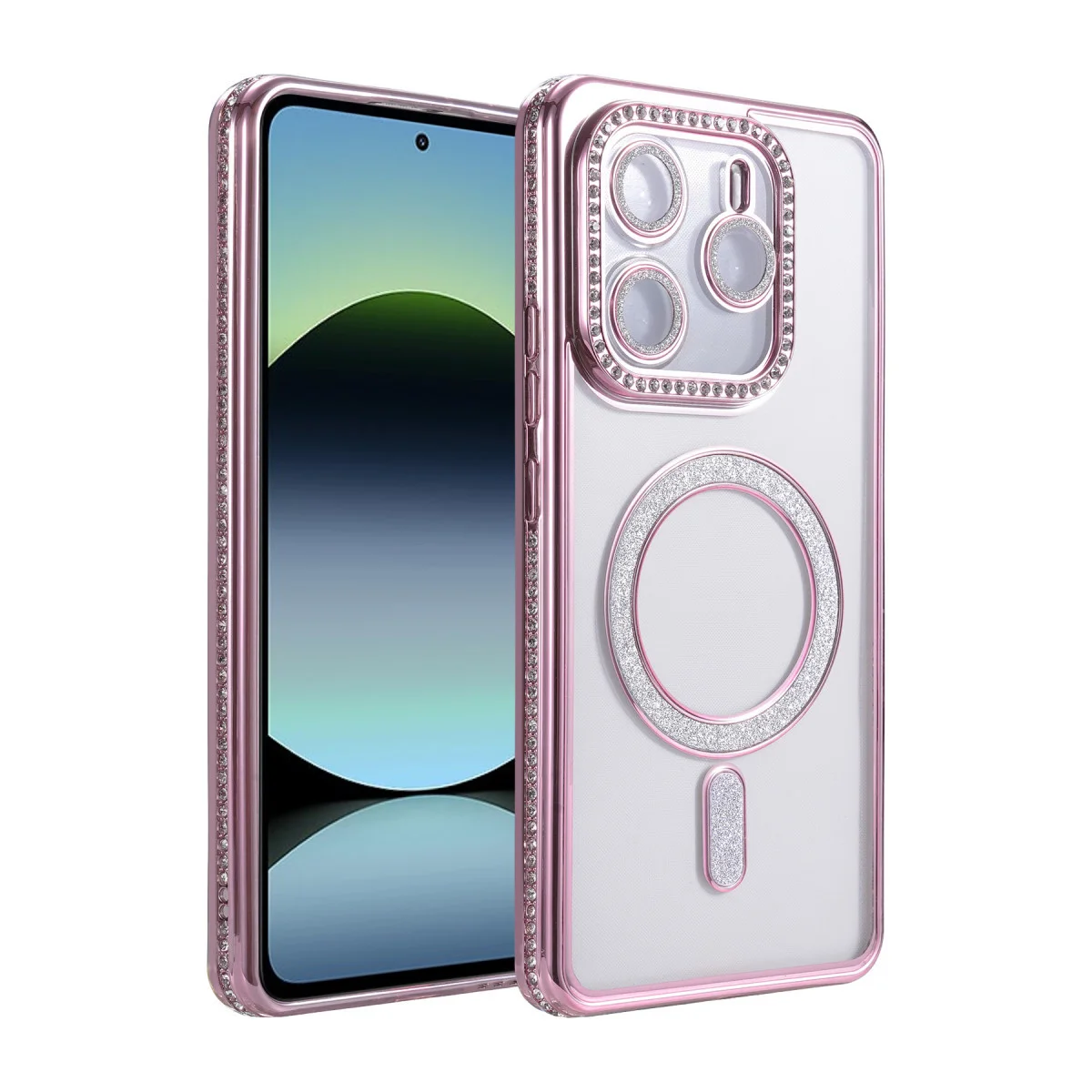 Redmi Note 14 4G Joke Simli Magneticsafe Kılıf - Pembe