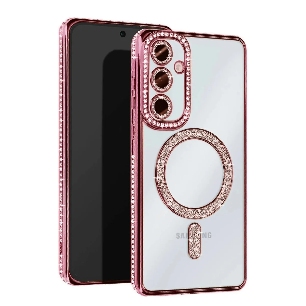 Galaxy S25 FE Joke Simli Magneticsafe Kılıf - Pembe