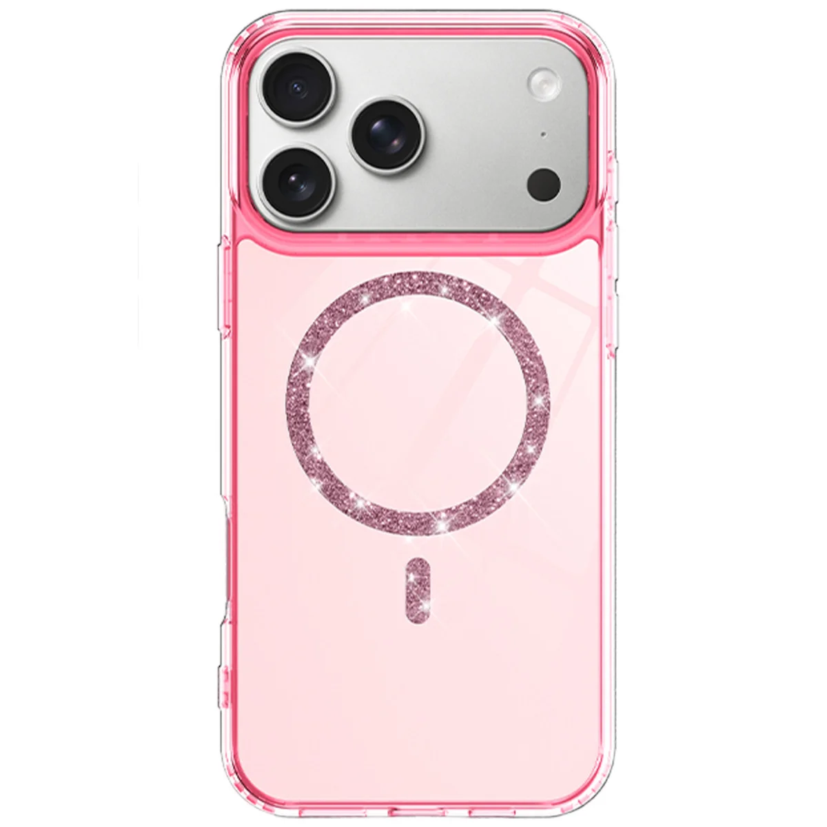 iPhone 17 Pro Live Diamond Magsafe Kapak - Pembe